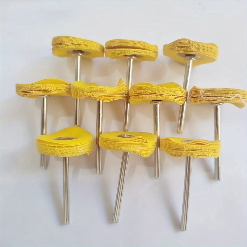 Watch Polishing Cloth - 59Pcs 3mm Yellow Polishing Cloth Wheel,
