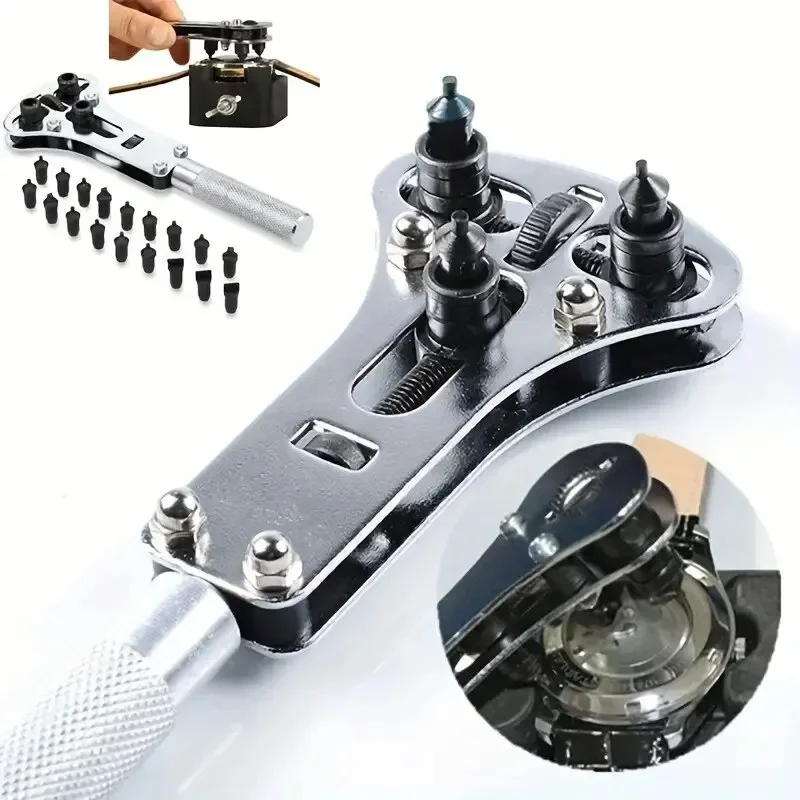 Case Back Opener - Waterproof Adjustable 3 Claws Screw Watch