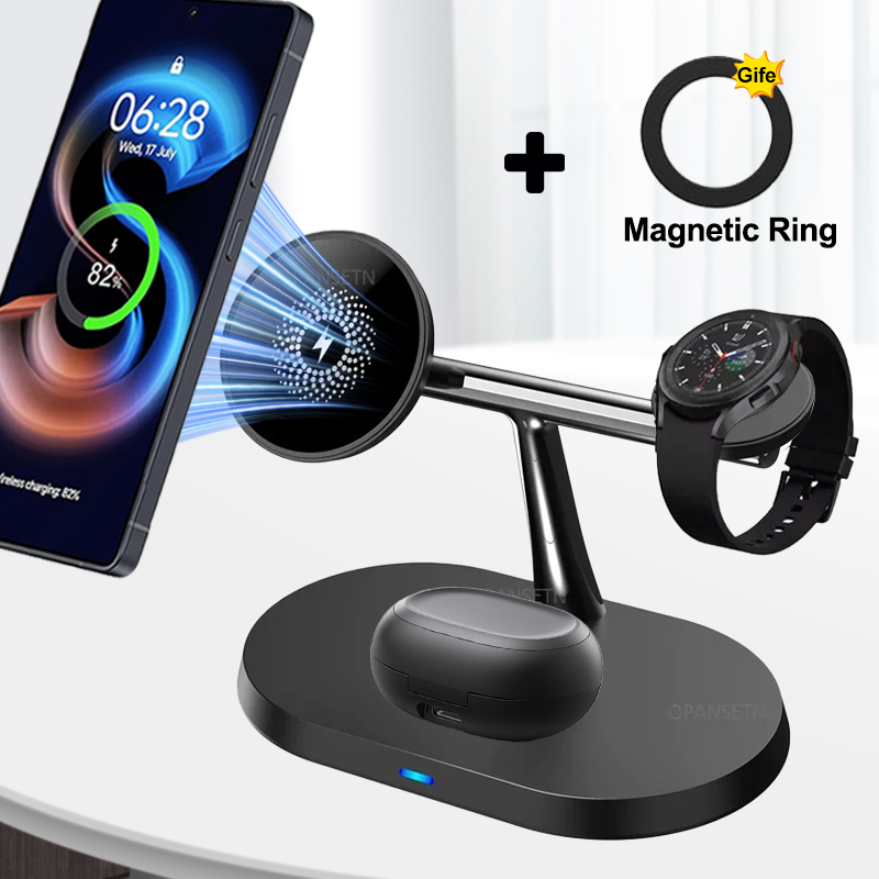 Smartwatch Phone Watches - 3-IN-1 Magnetic Wireless Charger Phone Charge