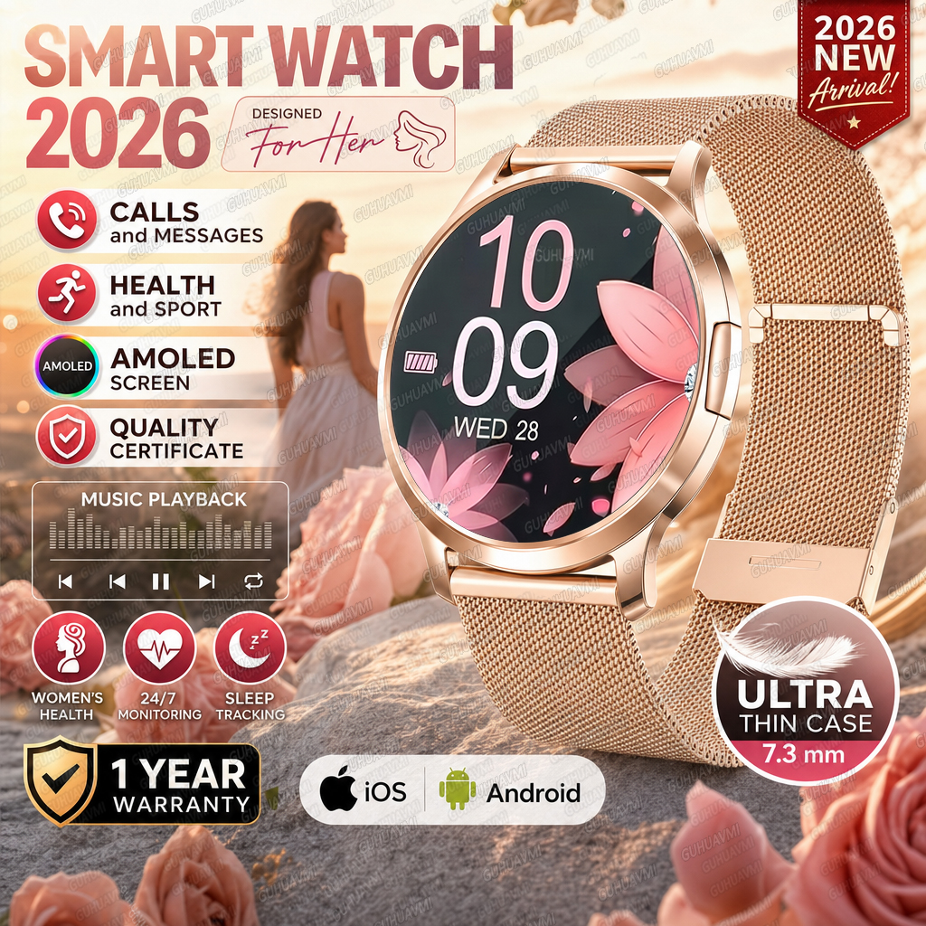 Smartwatch Digital Watches For Women - 2026 New Fashion Smart Watch Women