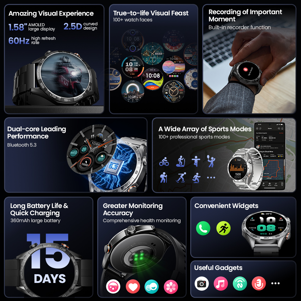 HAYLOU Solar 5 Voice Calling S - مراجعة Hybrid Smartwatch وسعره