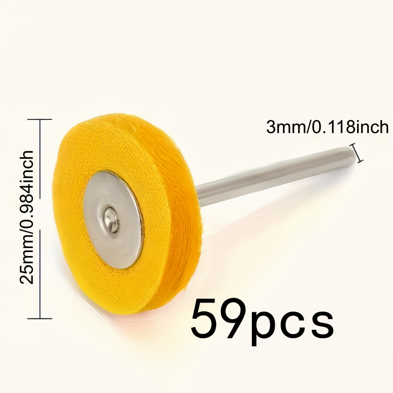 59Pcs 3mm Yellow Polishing Clo - مراجعة Watch Polishing Cloth وسعره