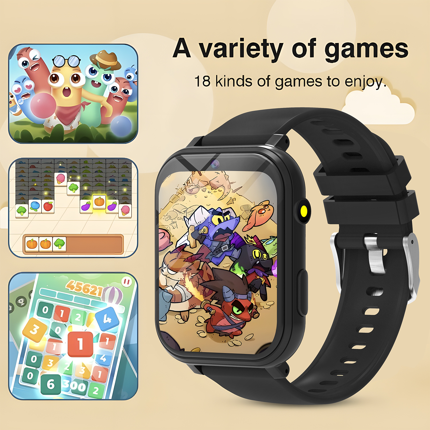 Kids Smart Watch Games Camera  - مراجعة Smartwatch Watches Boys وسعره