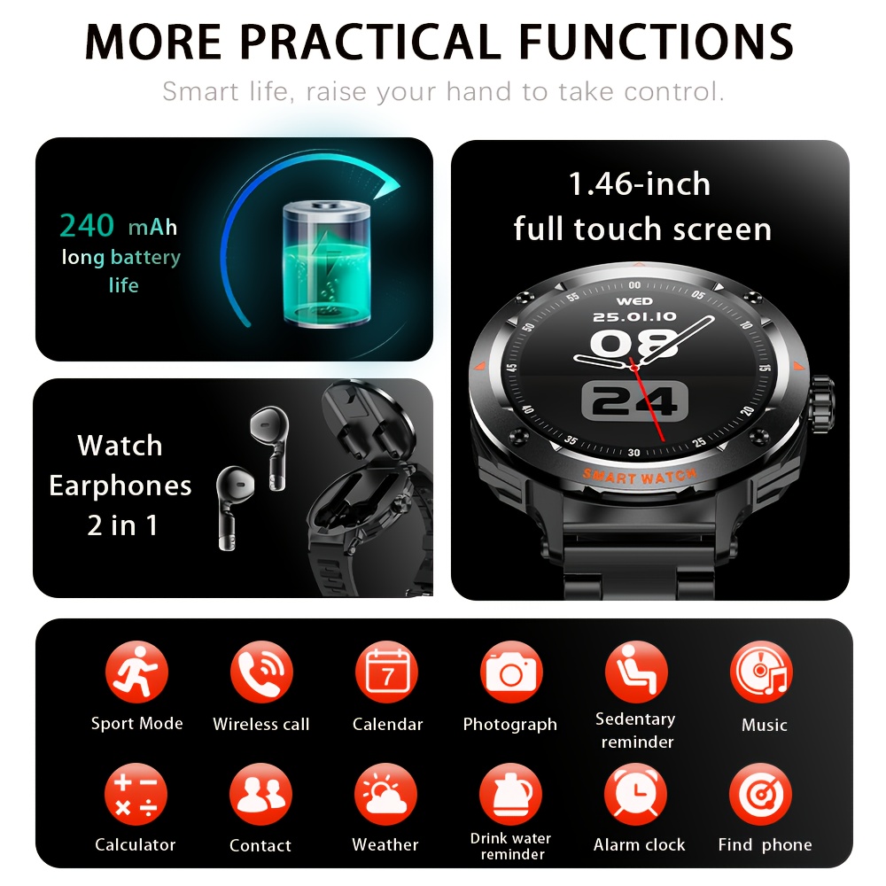 Smart Watches for Men/Women, T - مراجعة Smartwatch Latest Watches For Men وسعره