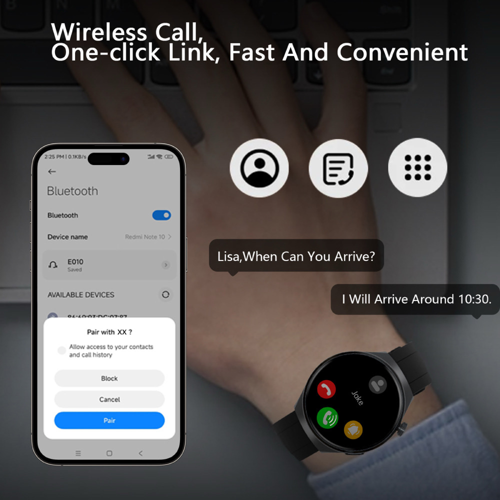 One Click Wireless Call Smartw - مراجعة Smartwatch Digital Watches For Women وسعره