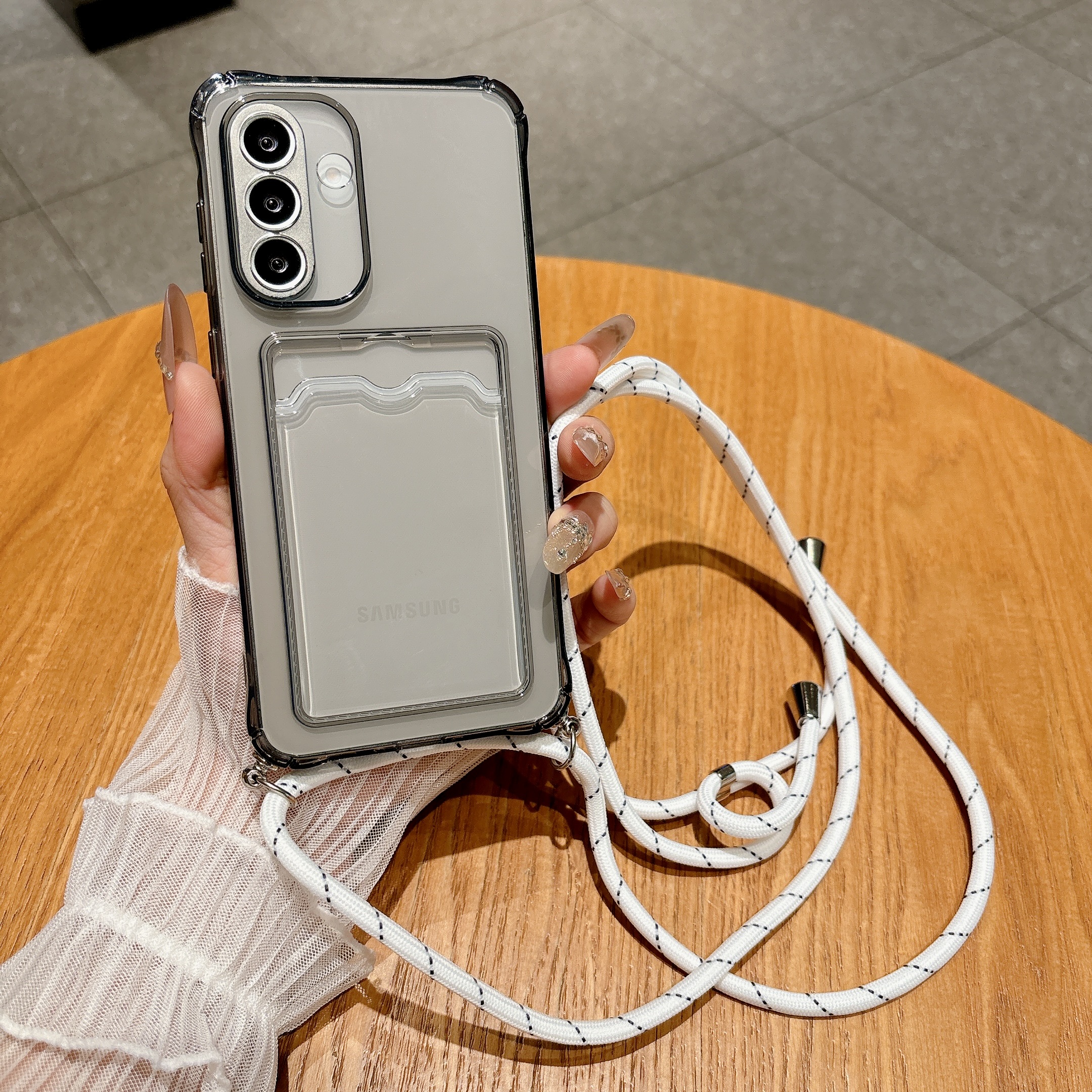 Light Gray Crossbody Strap Car - مراجعة Samsung Galaxy Strap وسعره