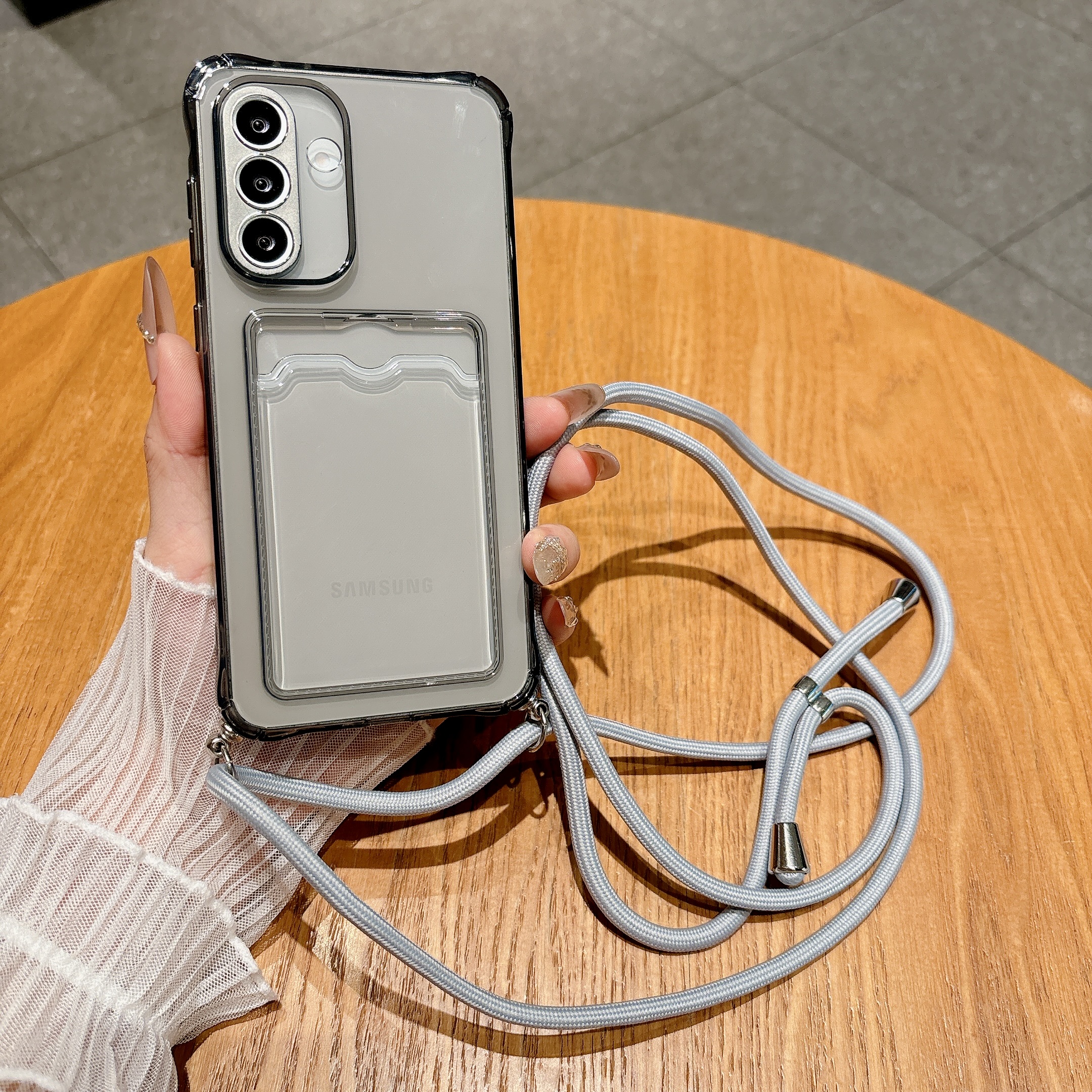 Light Gray Crossbody Strap Car - مراجعة Samsung Galaxy Strap وسعره