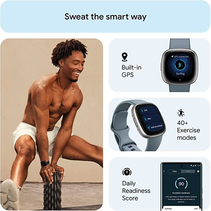 Fitbit Versa 4 Smart Watch Bui - مراجعة Smartwatch Watches Digital وسعره