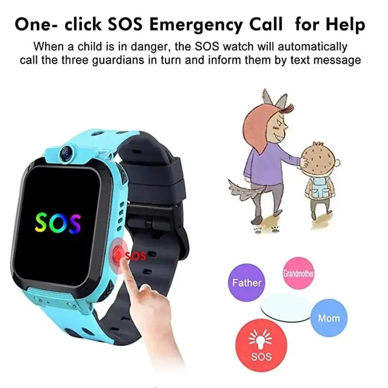 Lenovo Kids SOS GPS Location C - مراجعة Smartwatch Watches Boys وسعره