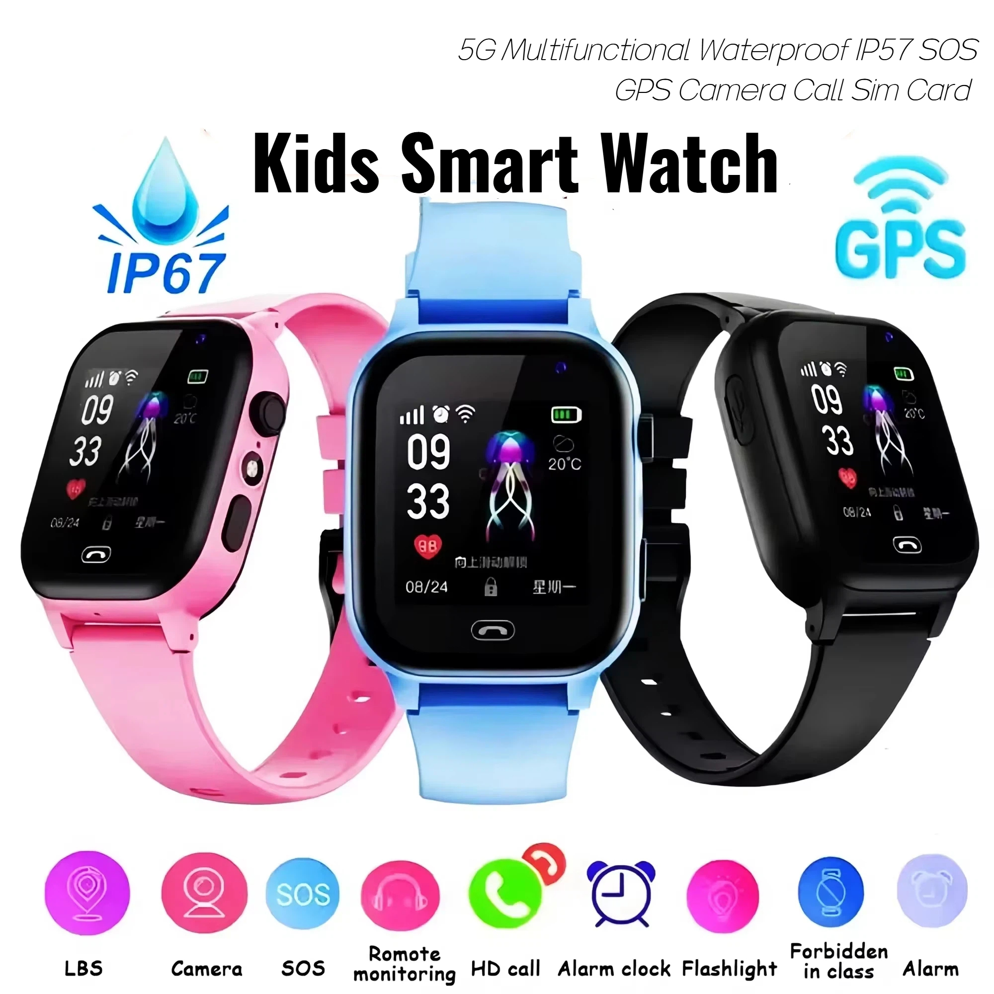 Lenovo Kids Smart Watch 5G GPS - مراجعة Smartwatch Watches Boys وسعره