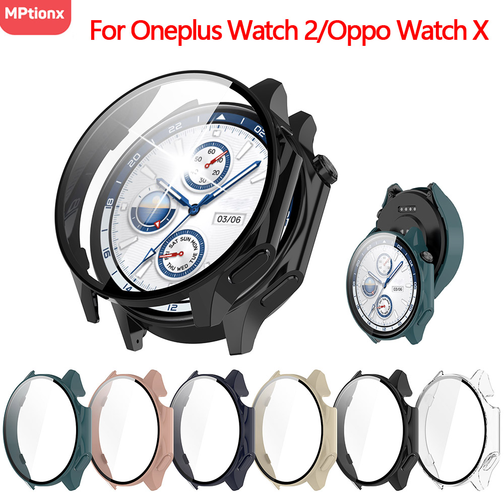 PC Case+Glass for Oneplus Watc - مراجعة Smartwatch Oneplus Watches وسعره