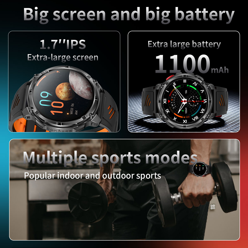 2026 T-Rex3 Ultra 1100mAh Batt - مراجعة Hybrid Smartwatch وسعره