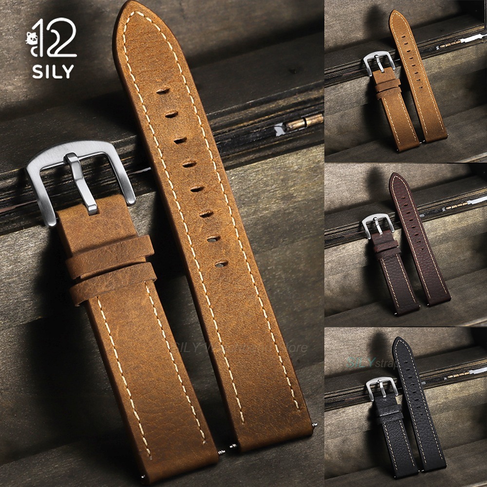20/22mm Calfskin Leather Watch - مراجعة Smartwatch Vintage Watches For Men وسعره