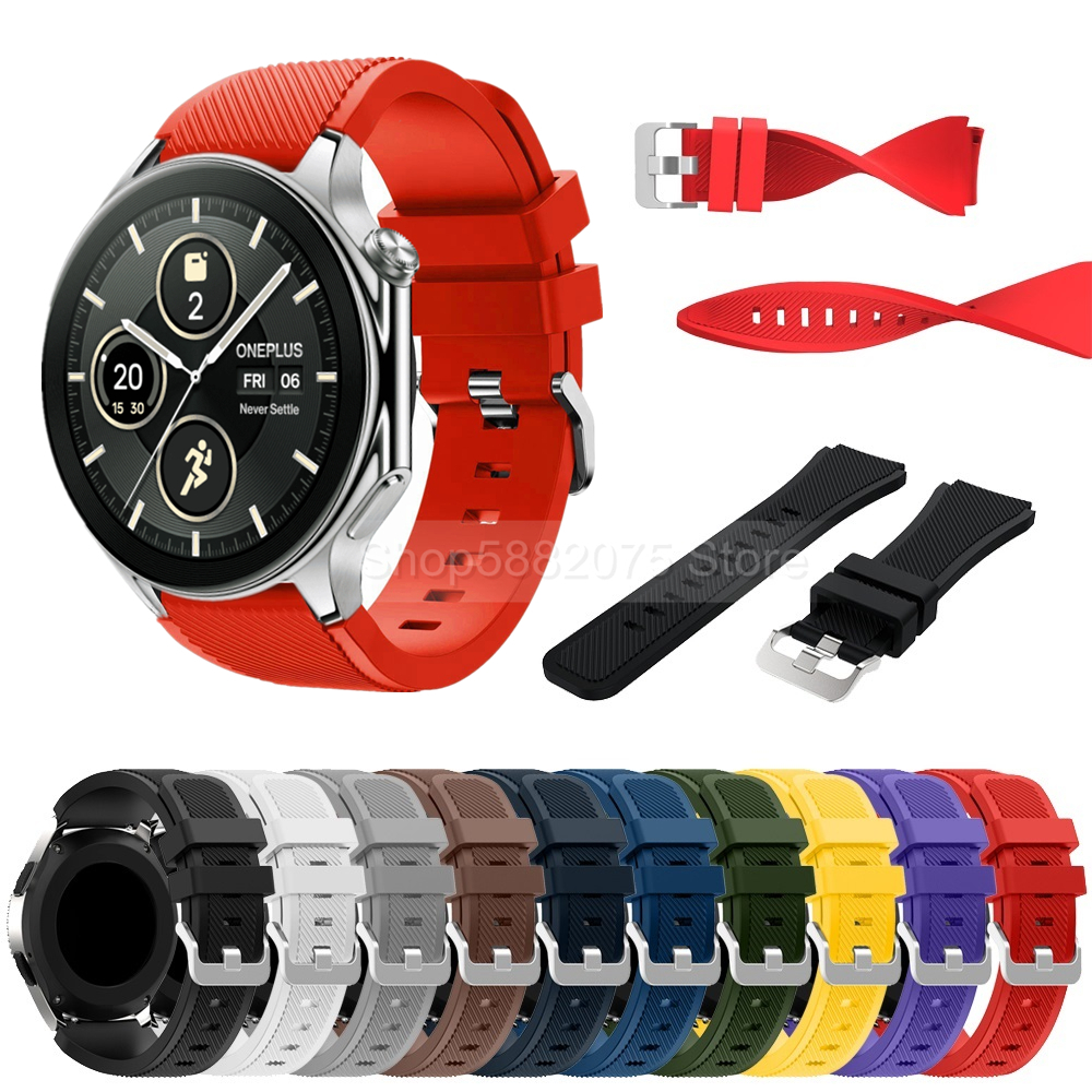 22mm Silicone Strap For OPPO W - مراجعة Smartwatch Oneplus Watches وسعره