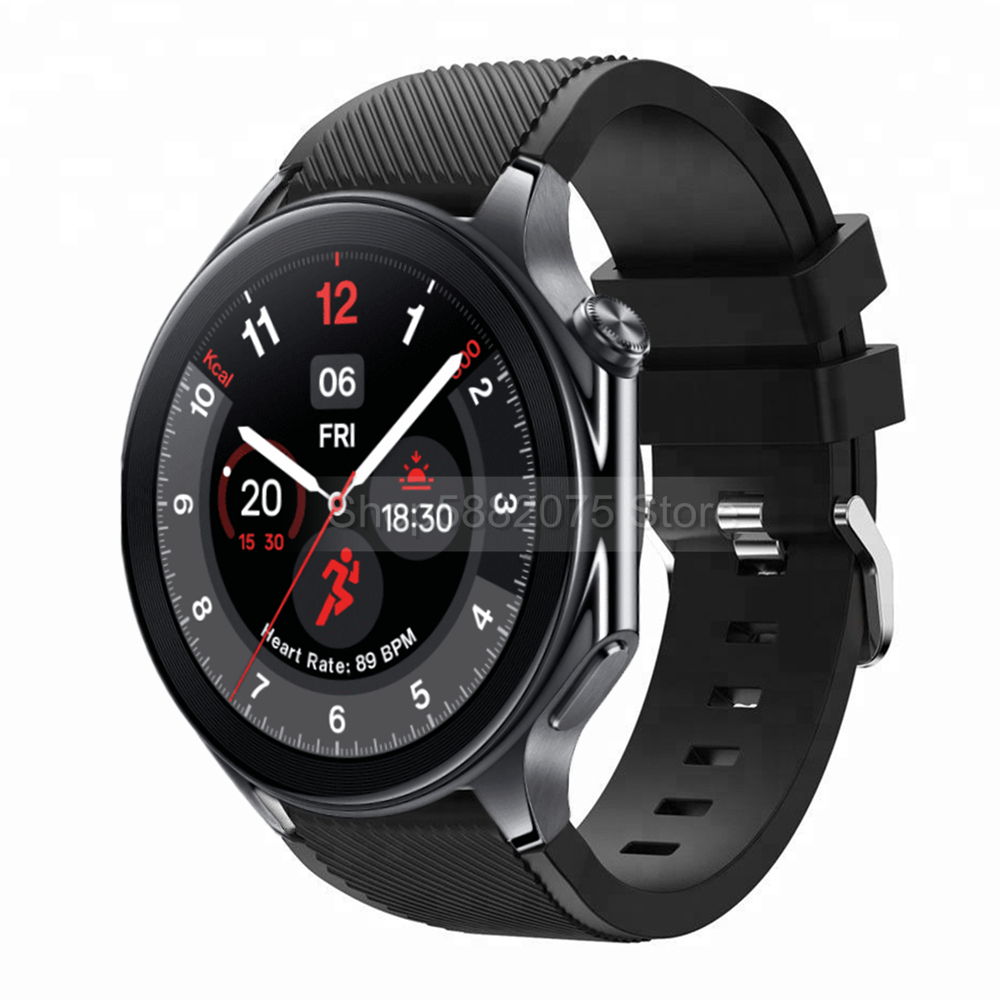 22mm Silicone Strap For OPPO W - مراجعة Smartwatch Oneplus Watches وسعره