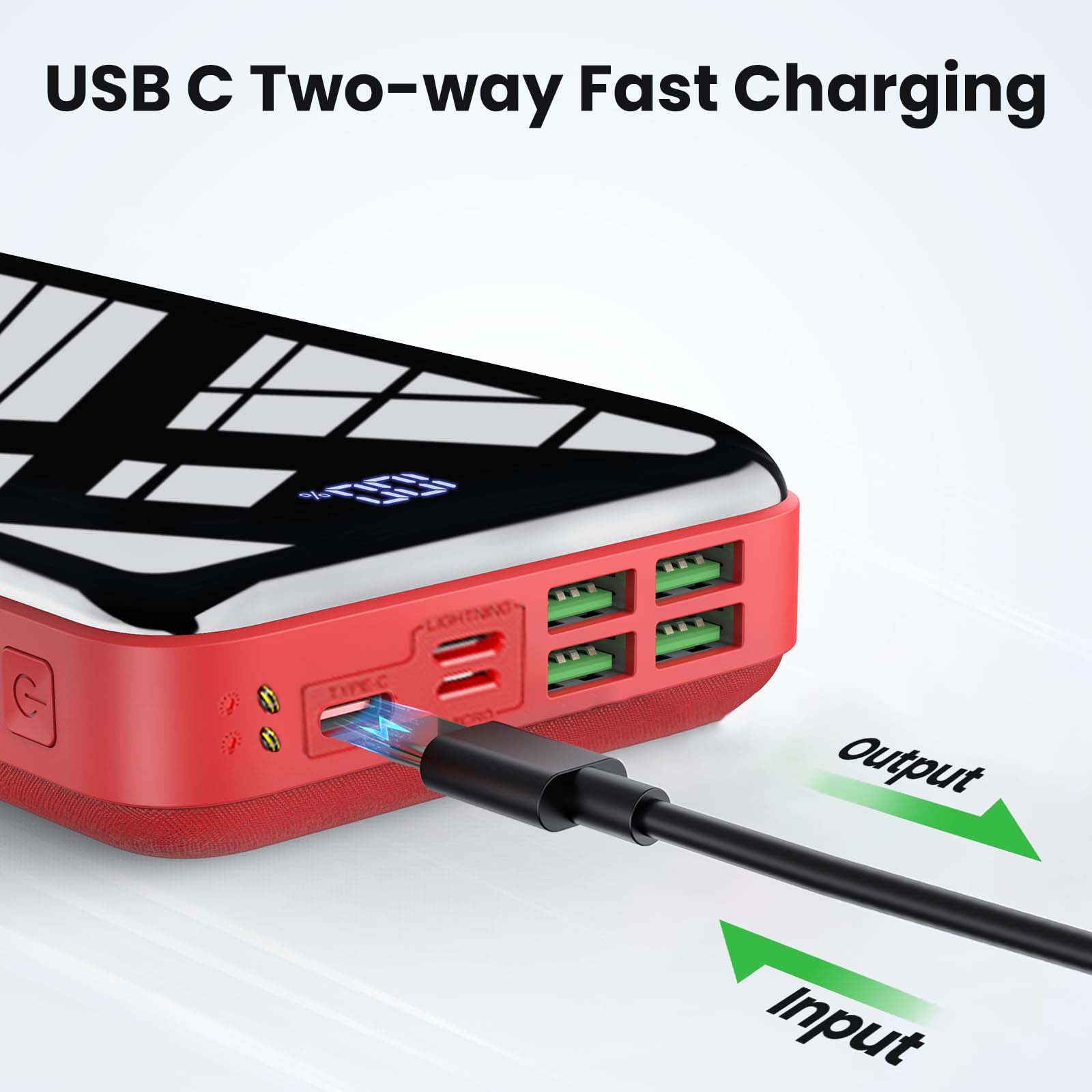 Portable Charger 30000mah Powe - مراجعة Smartwatch Phone Watches وسعره