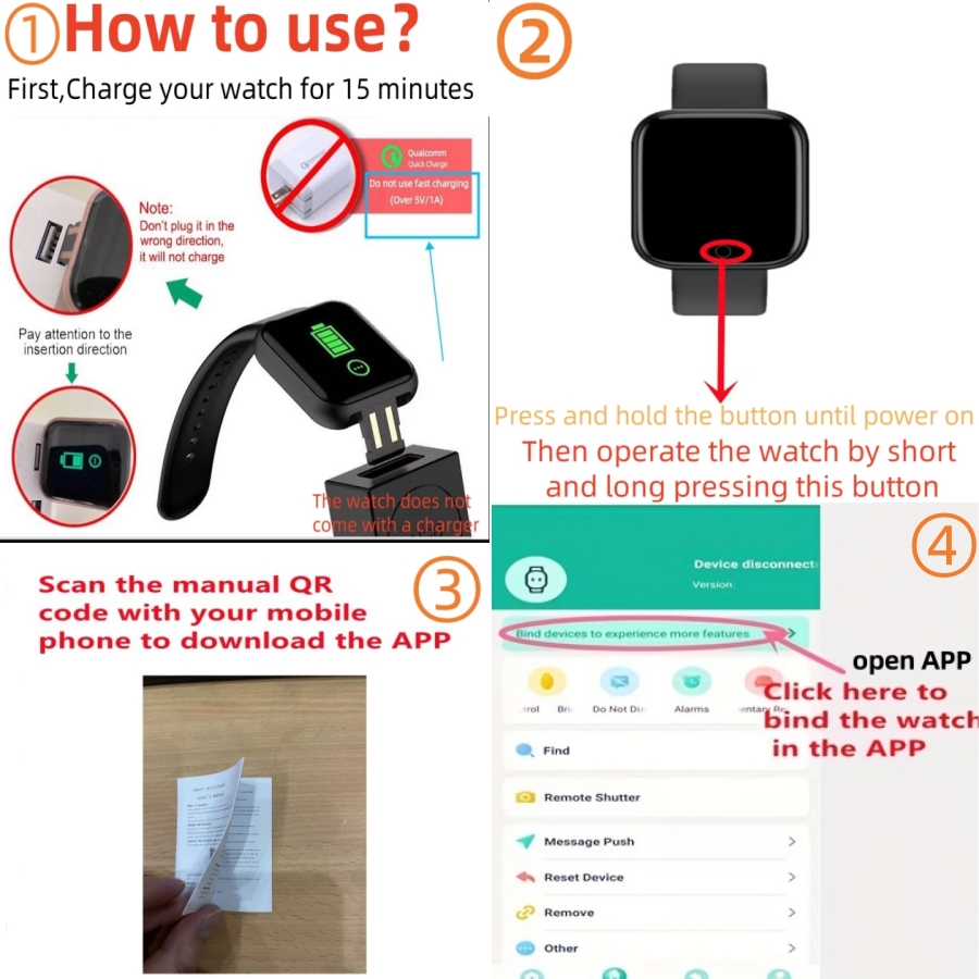 Sport Smartwatch Fitness Brace - مراجعة Smartwatch Watches Girls وسعره