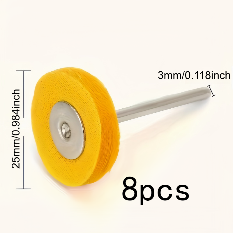 8Pcs 3mm Yellow Polishing Clot - مراجعة Watch Polishing Cloth وسعره