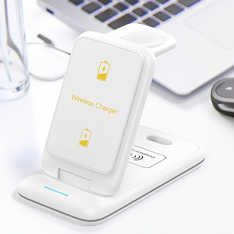3 in 1 Wireless Charger Stand  - مراجعة Smartwatch Phone Watches وسعره