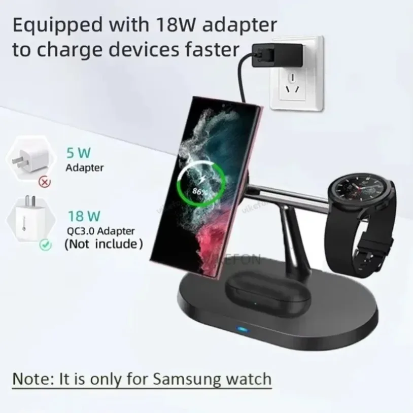 3-IN-1 Magnetic Wireless Charg - مراجعة Smartwatch Phone Watches وسعره