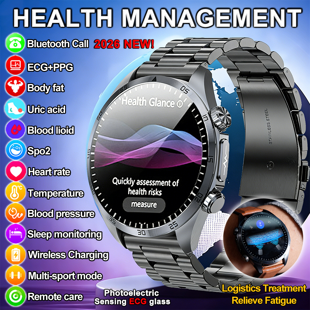 2026 Brand New upgrade Health  - مراجعة Smartwatch Online Watches For Men وسعره