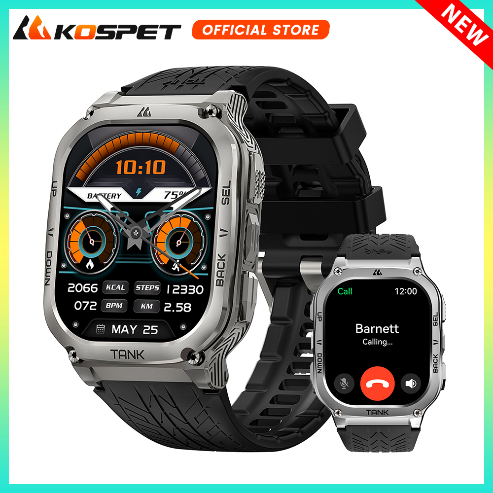 2025 Original KOSPET TANK M3 S - مراجعة Smartwatch Digital Watches For Women وسعره
