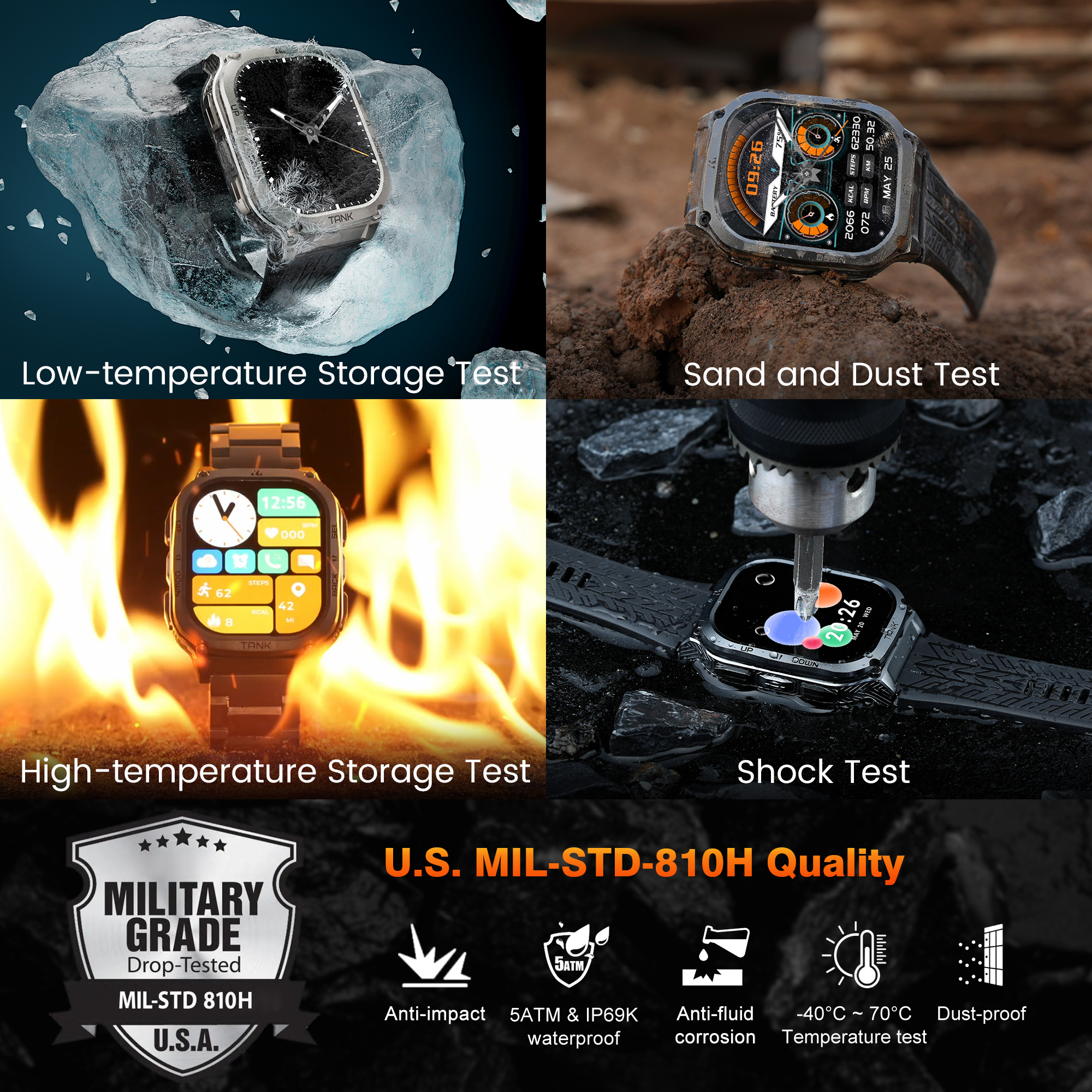 2025 Original KOSPET TANK M3 S - مراجعة Smartwatch Digital Watches For Women وسعره