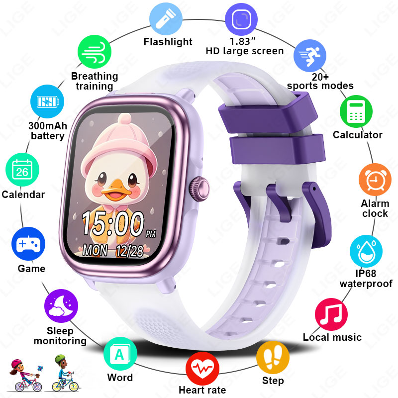 LIGE 2026 New Children Learnin - مراجعة Smartwatch Watches Gift For Boys وسعره