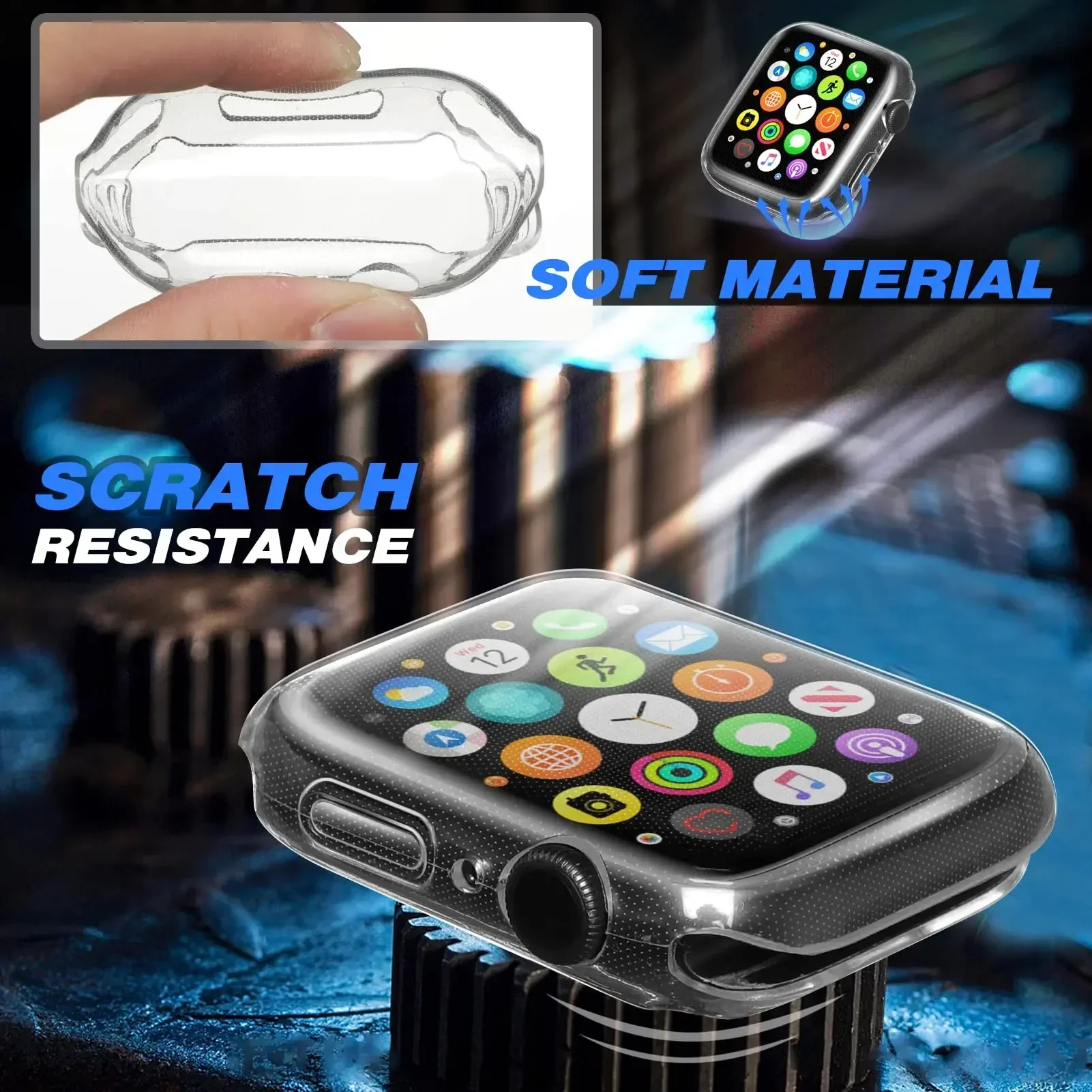 Cover For Apple Watch Case 44m - مراجعة Smartwatch Watches Girls وسعره