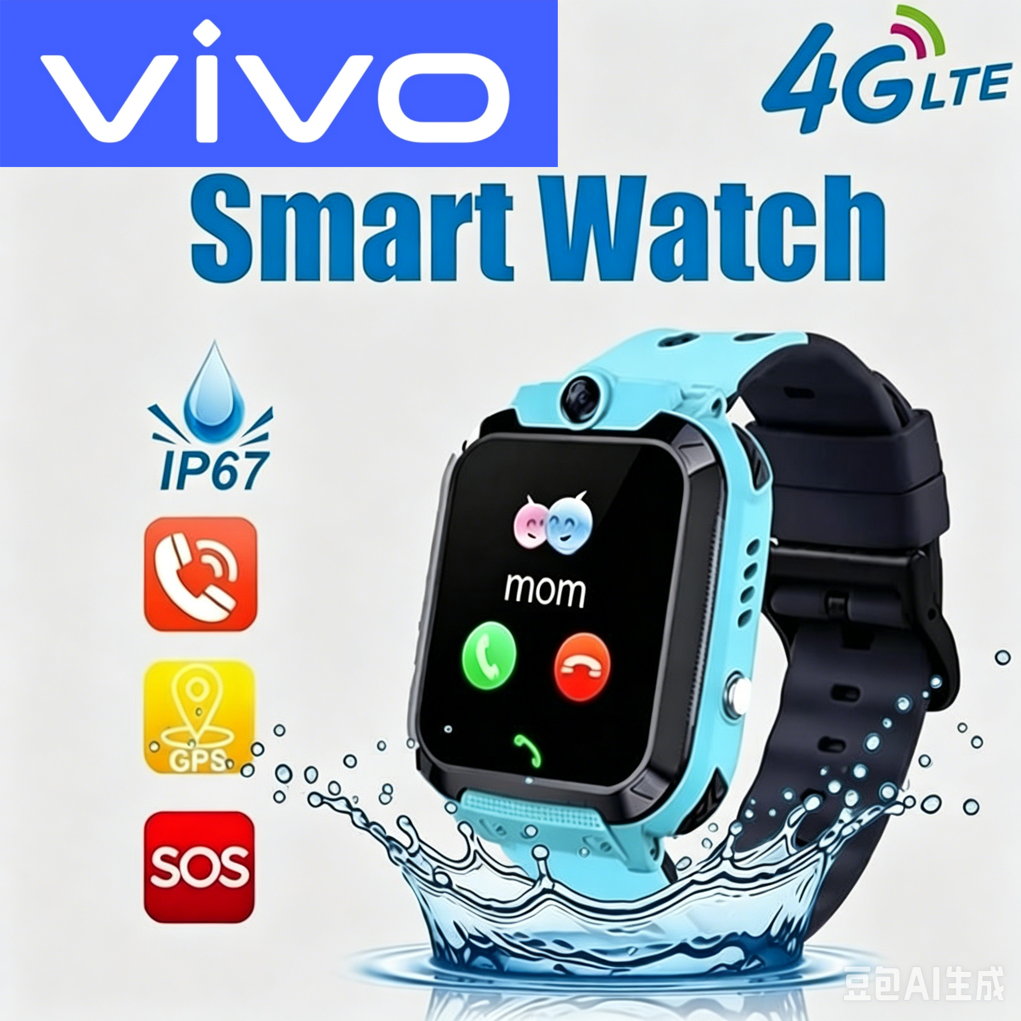 VIVO 4G Kids Smart Watch SOS W - مراجعة Smartwatch Watches Gift For Boys وسعره