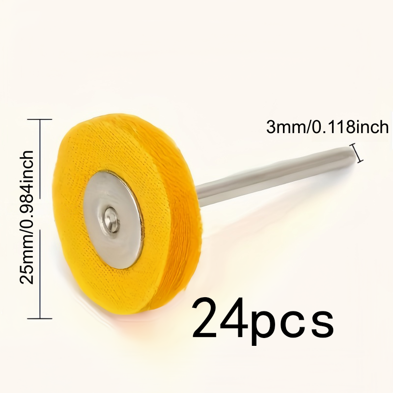 24Pcs 3mm Yellow Polishing Clo - مراجعة Watch Polishing Cloth وسعره