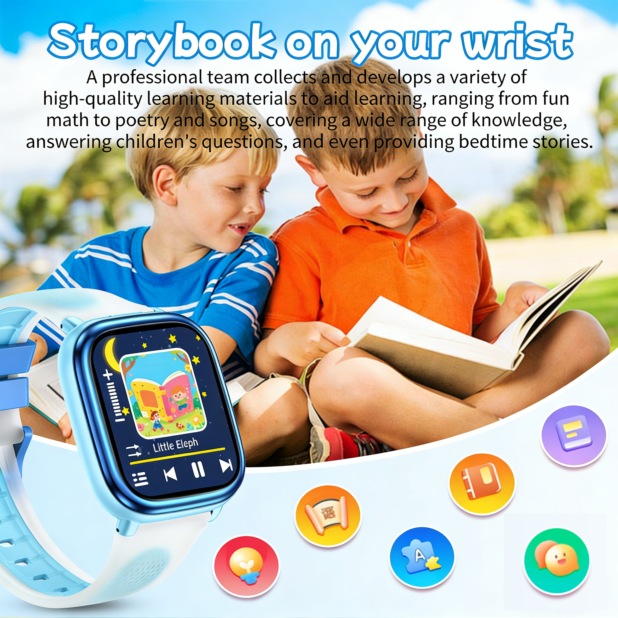 New Kids Study Smart Watch 1.8 - مراجعة Smartwatch Watches Boys وسعره