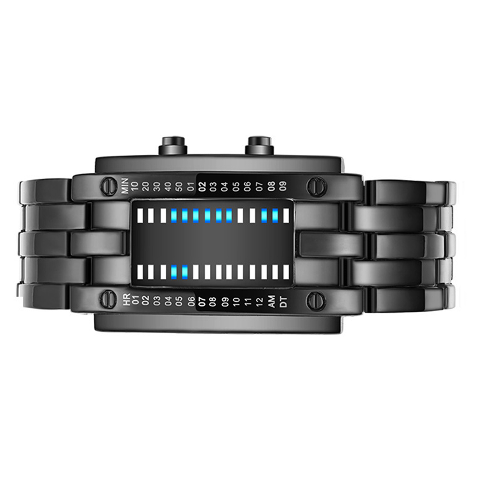 Premium Binary Matrix Blue LED - مراجعة Smartwatch Premium Watches For Women وسعره