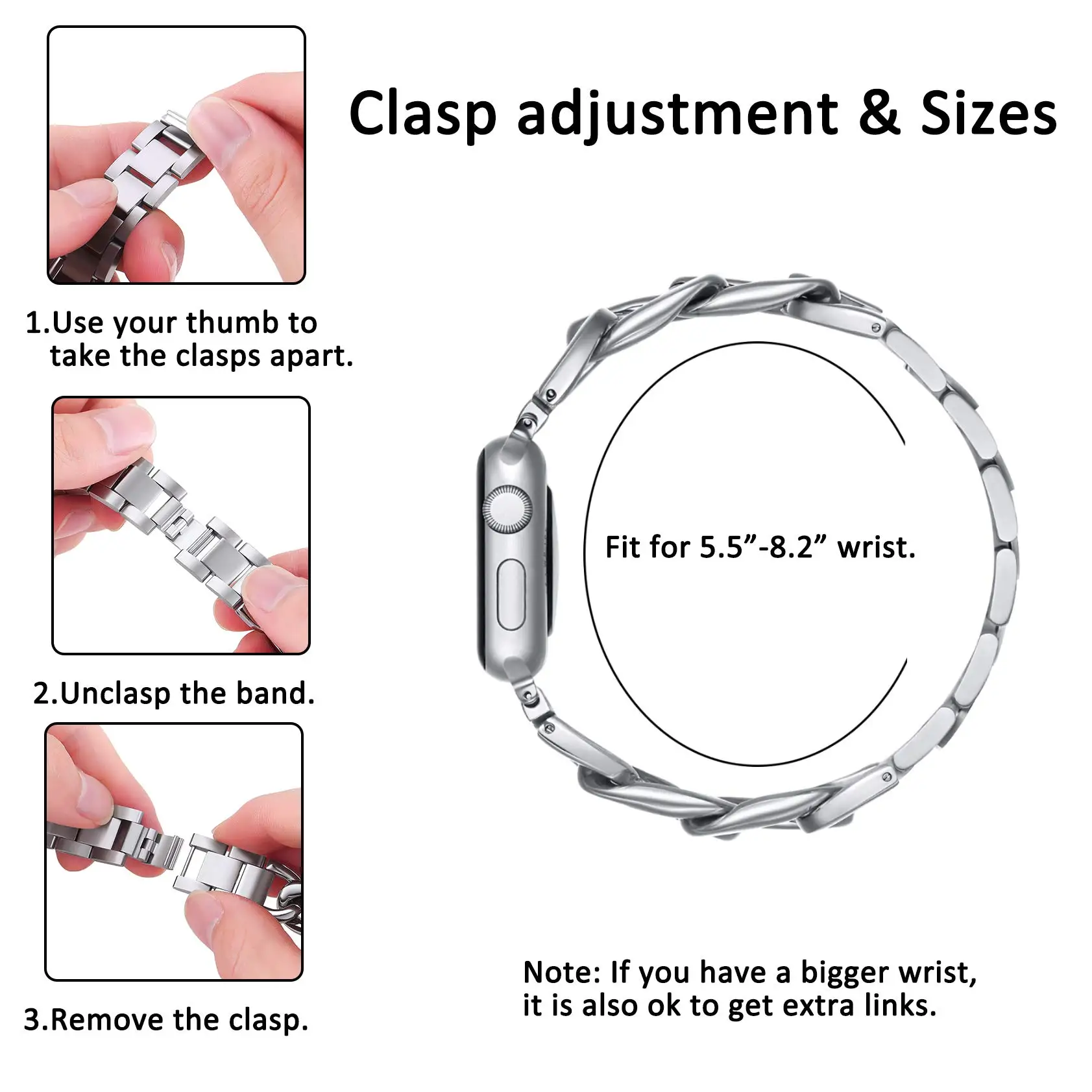 Premium Metal Watch Band for A - مراجعة Smartwatch Premium Watches For Women وسعره