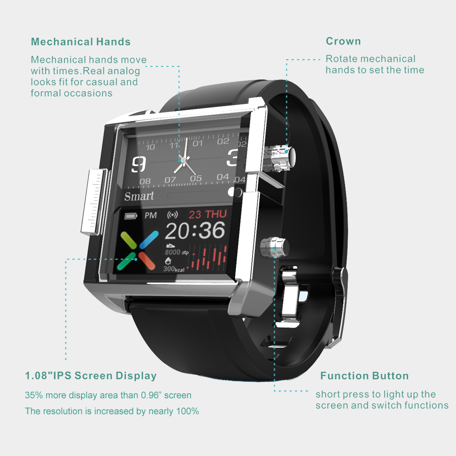 T9 Hybrid Smartwatch Heart Rat - مراجعة Hybrid Smartwatch وسعره