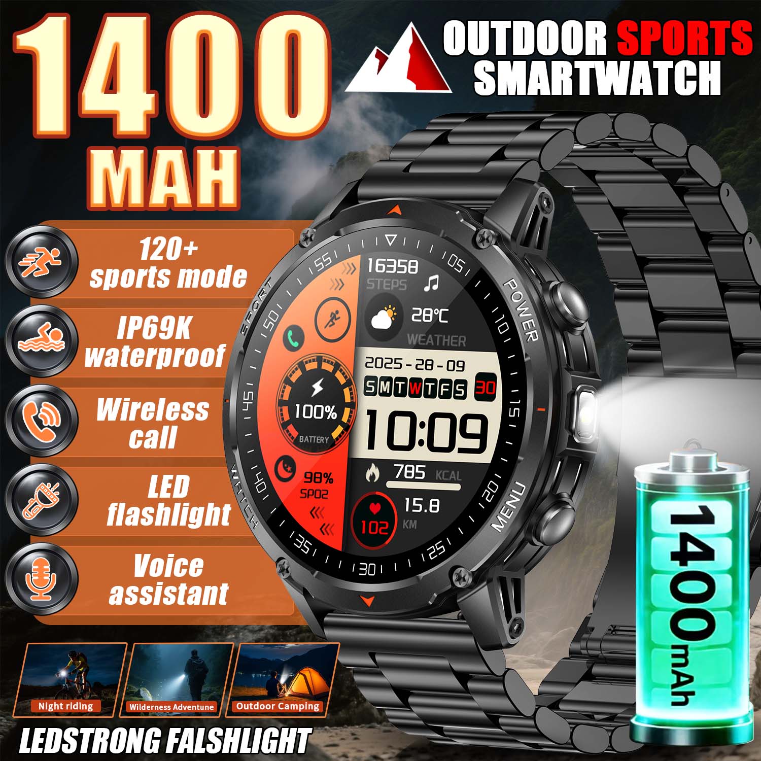 2026 New Military Smart Watch  - مراجعة Smartwatch Trending Watches For Women وسعره
