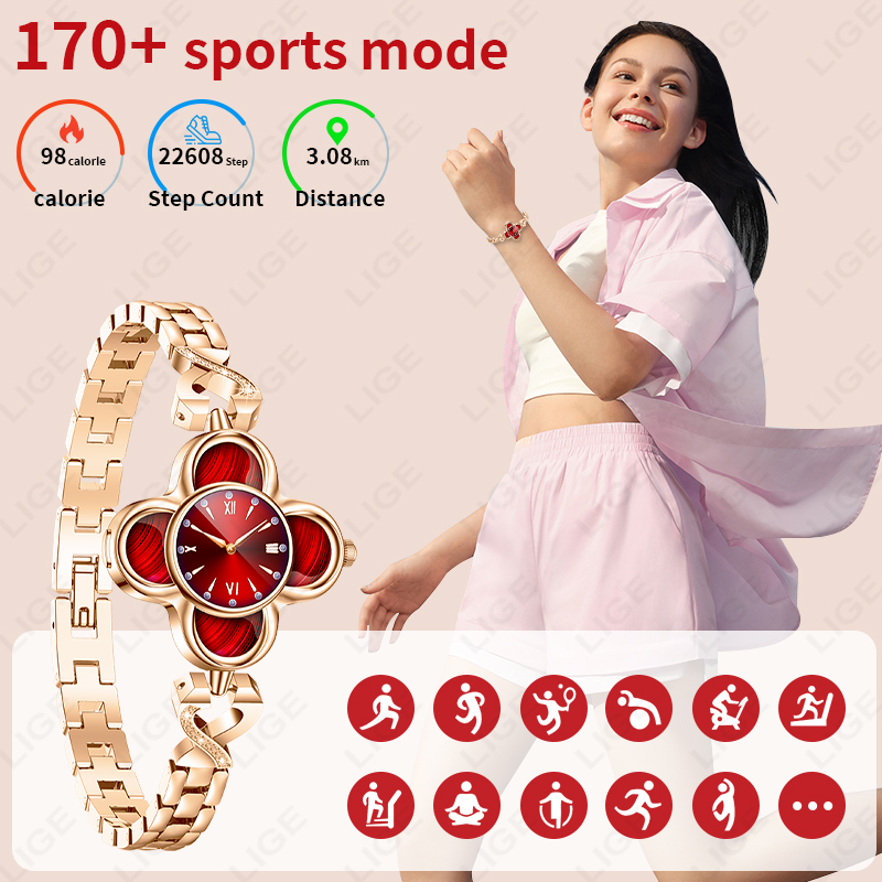 LIGE Quartz Smartwatch AI Brac - مراجعة Smartwatch Digital Watches For Women وسعره