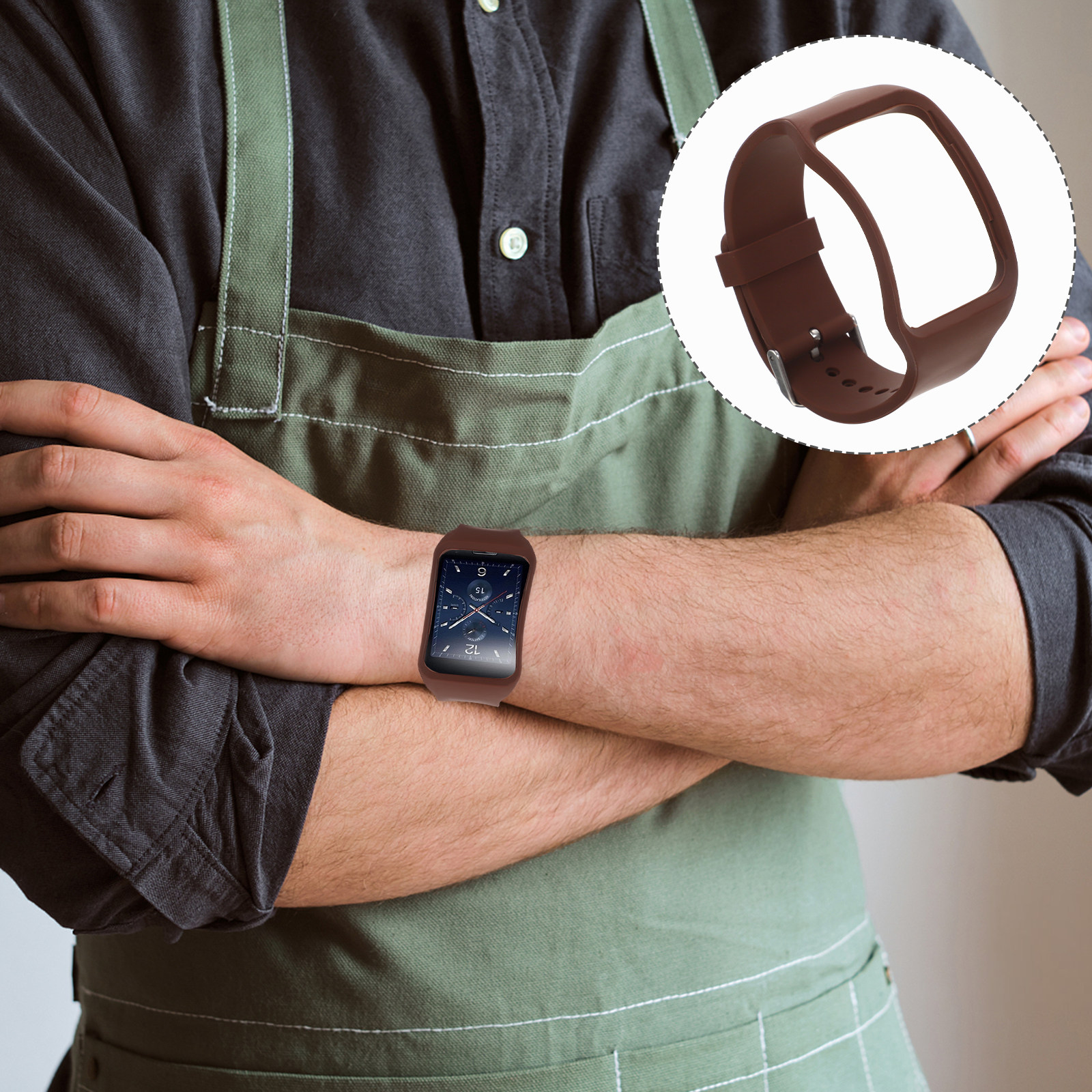 Premium Tpe Watch Band for Men - مراجعة Smartwatch Premium Watches For Women وسعره