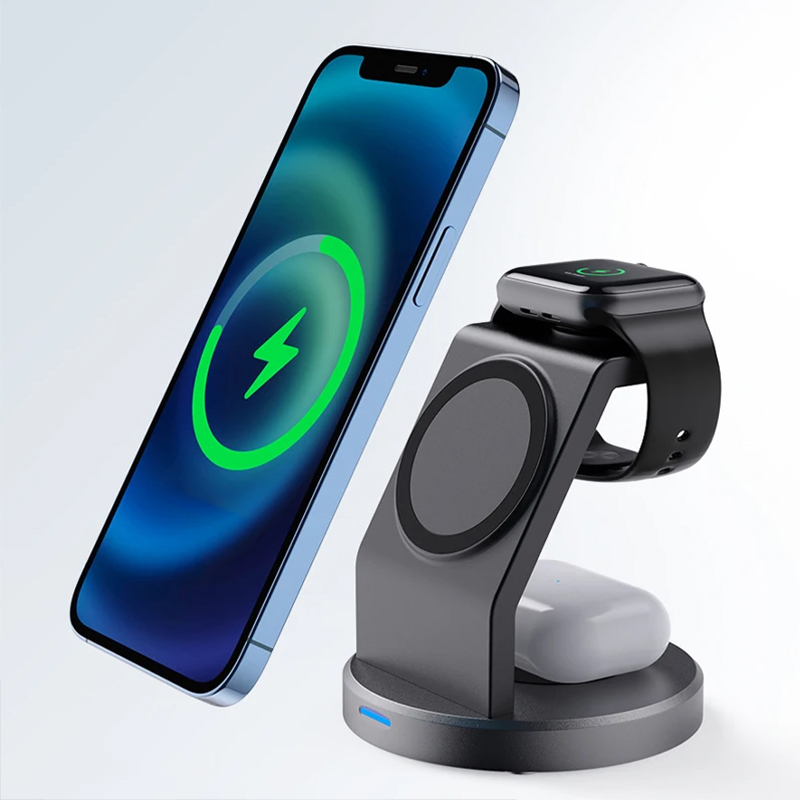 3 In 1 Wireless Charger Stand  - مراجعة Smartwatch Phone Watches وسعره
