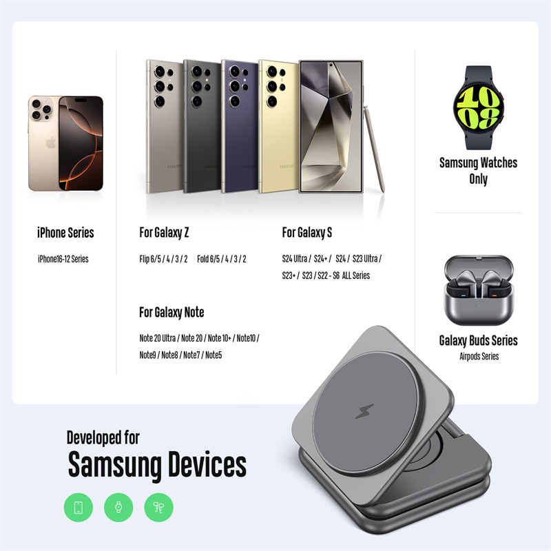 KUXIU Wireless Charger for Sam - مراجعة Smartwatch Phone Watches وسعره
