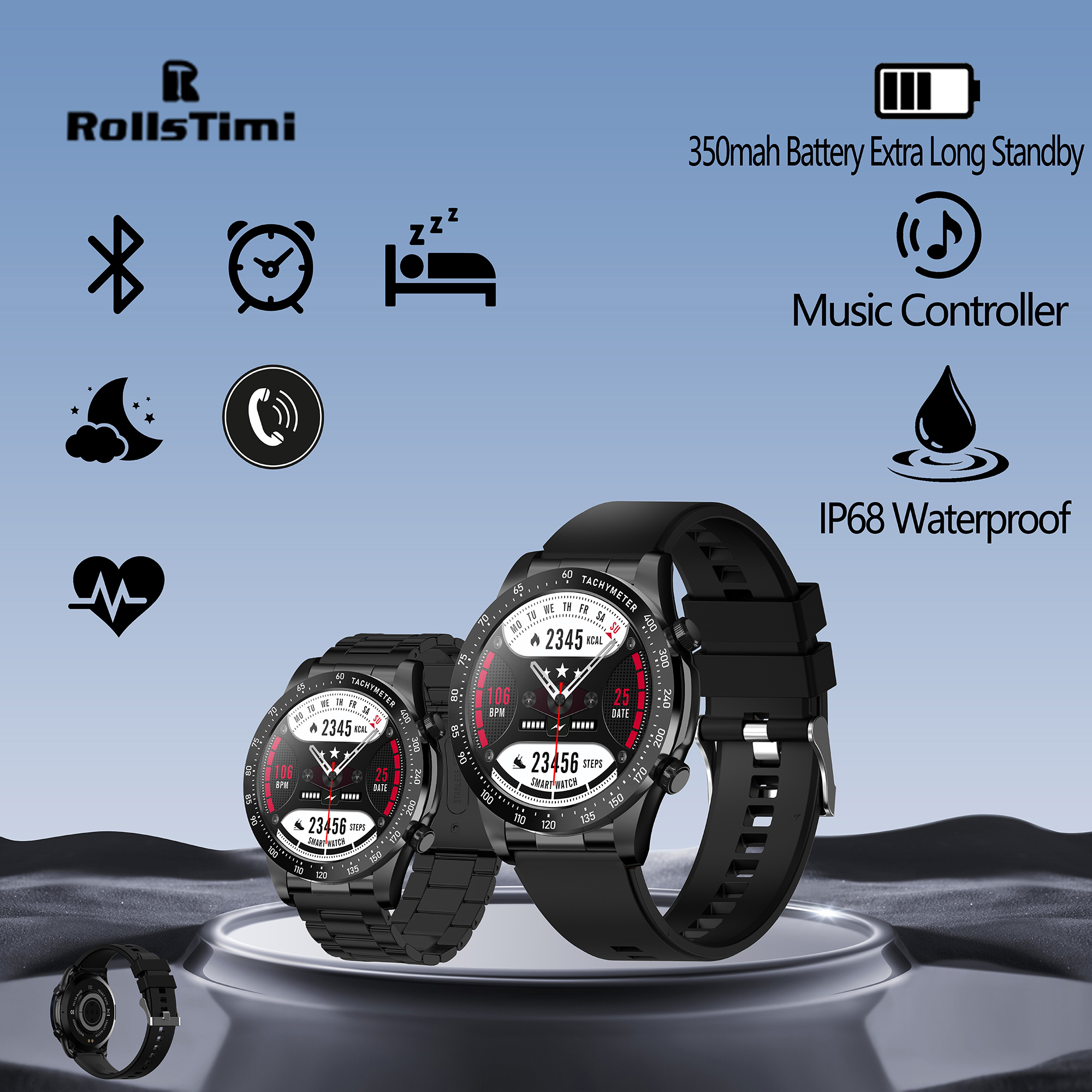 ROLLSTIMI Premium All-Match Me - مراجعة Smartwatch Premium Watches For Women وسعره