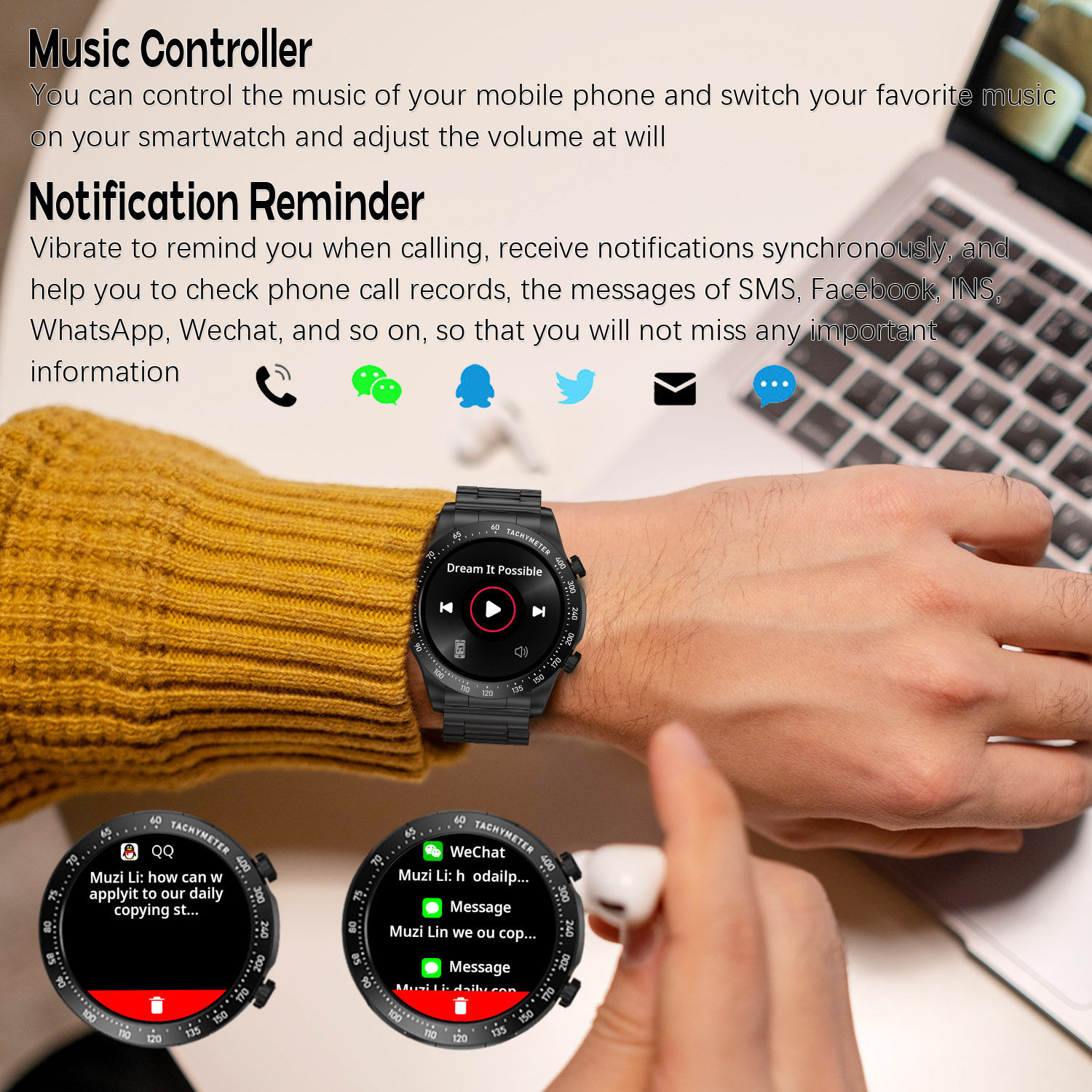 ROLLSTIMI Premium All-Match Me - مراجعة Smartwatch Premium Watches For Women وسعره