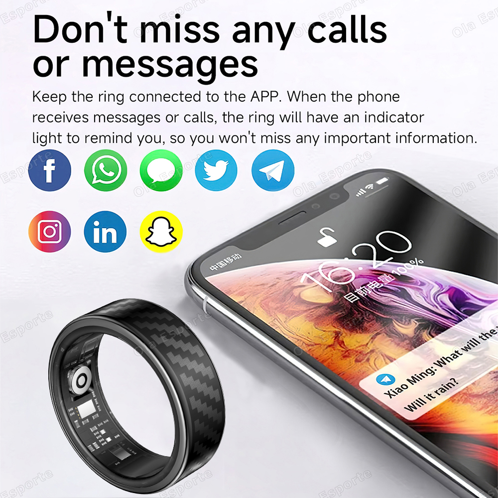Newest Smart Ring Call Message - مراجعة Smartwatch Watches Girls وسعره