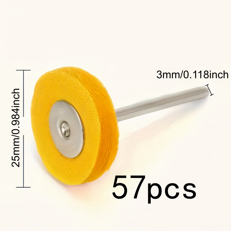 57Pcs 3mm Yellow Polishing Clo - مراجعة Watch Polishing Cloth وسعره