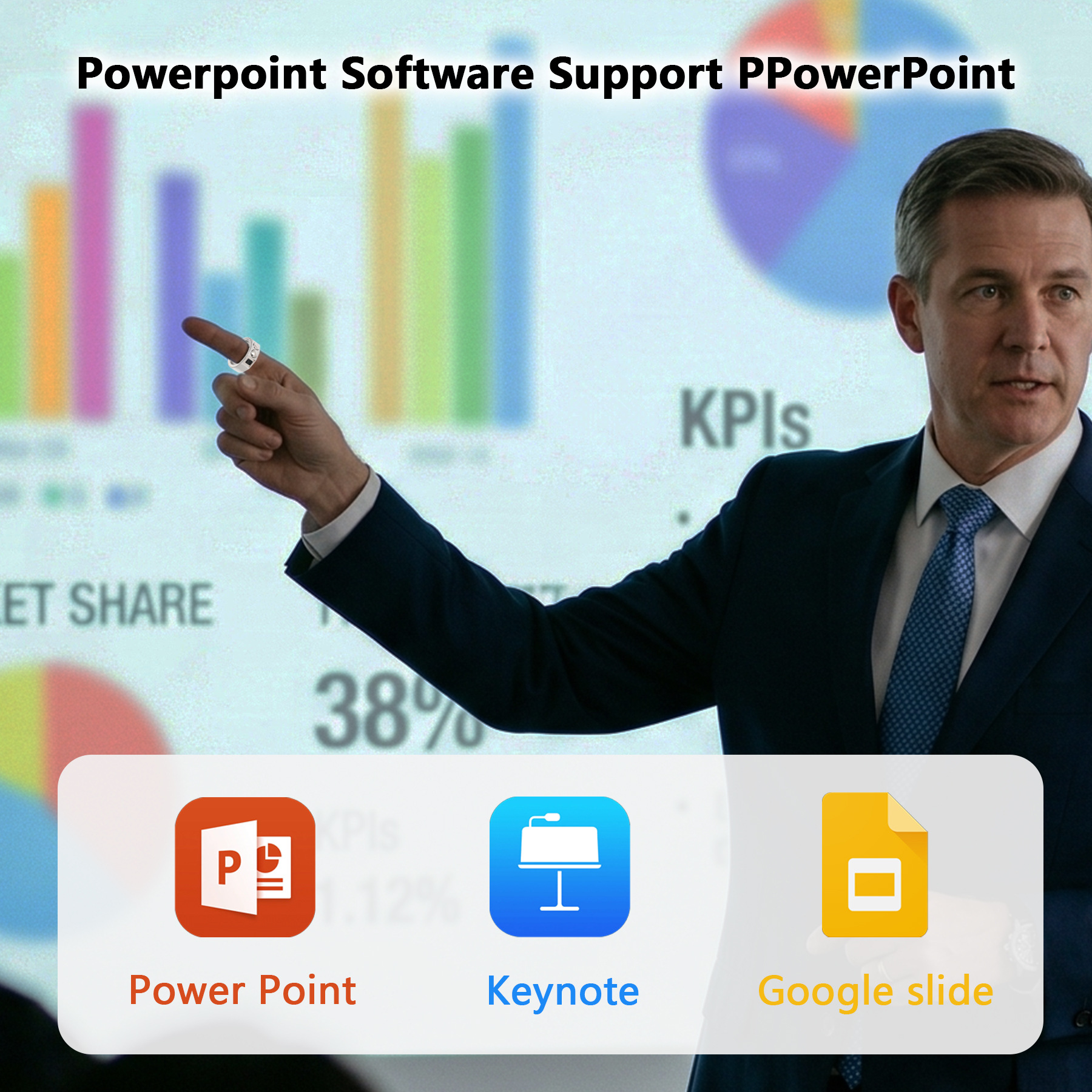 Smart mouse ring ring PPT demo - مراجعة Watch Smartwatch وسعره