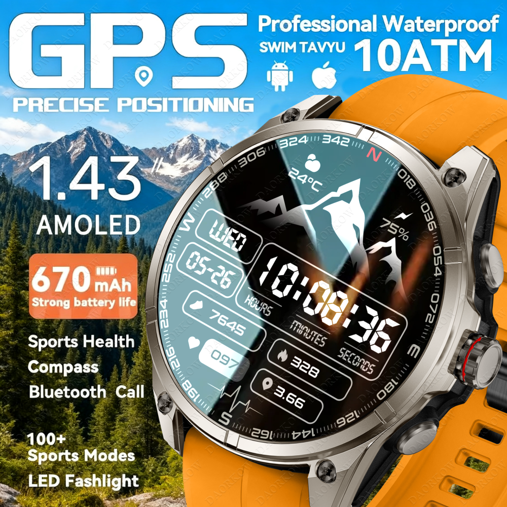 DAORKOW 2025 latest outdoor sp - مراجعة Smartwatch Latest Watches For Men وسعره