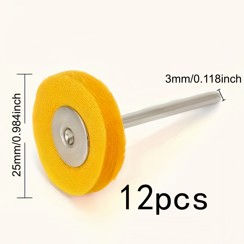 12Pcs 3mm Yellow Polishing Clo - مراجعة Watch Polishing Cloth وسعره