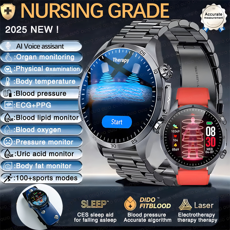 2025 New Pulse Therapy  Blood  - مراجعة Smartwatch Online Watches For Men وسعره