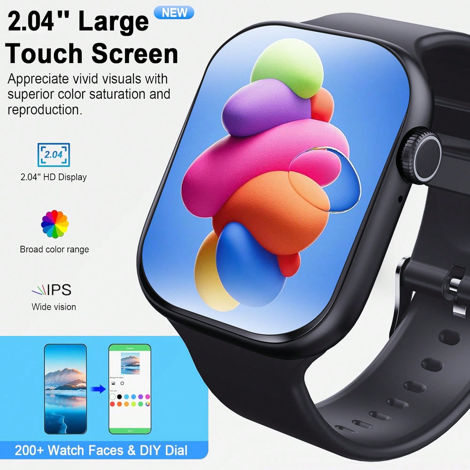 2.01 Inch Touch Screen Smart W - مراجعة Smartwatch Digital Watches For Women وسعره