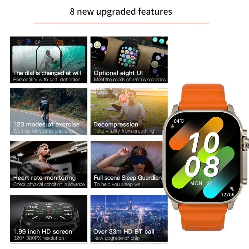 New Series 9 Watch PK HK8 PRO  - مراجعة Smartwatch Watches Girls وسعره